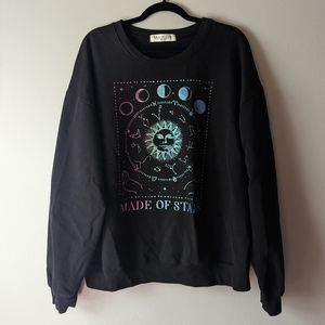 Woman's astrology pull -over sweatshirt